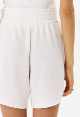 BERMUDA COM CÓS DE ELÁSTICO BRANCA