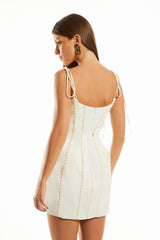 VESTIDO CURTO GIULIANA OFF WHITE