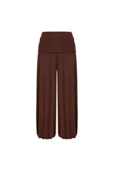 CALÇA ALADIM CÓS DOBRÁVEL MALHA MARROM