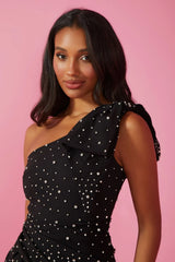 VESTIDO CURTO MAITE PRETO BORDADO