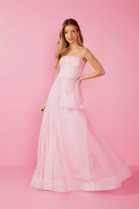 VESTIDO LONGO KARLIE ROSA BEBE