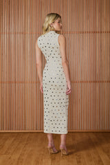 VESTIDO MIDI ALEXIA TERMOCOLANTE OFF WHITE