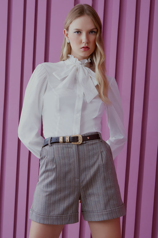 BERMUDA TECIDO ESPINHA DE PEIXE CLASSIC MILLENIUM