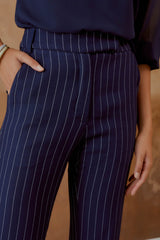 CALÇA RISCA RETA AZUL ECLIPSE