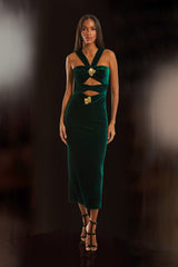 VESTIDO MIDI LIZ VERDE LONDRES