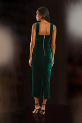 VESTIDO MIDI LIZ VERDE LONDRES