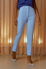 CALÇA ALFAIATARIA NERVURA AZUL BRIGITTE