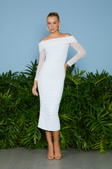 VESTIDO MIDI LOLA TULE BRANCO