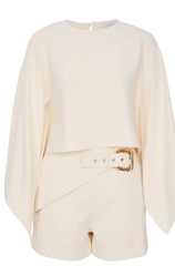 CONJUNTO BLUSA CAPA SHORT FIVELA CREPE MOVIMENT
