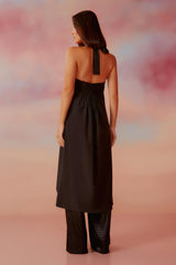 TUNICA CREPE SOFT RESORT PRETO / VERMELHO