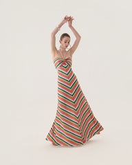 VESTIDO LONGO CINTURA VAZADA ZIGWARE