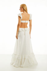 VESTIDO LONGO LÍVIA OFF WHITE