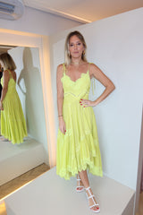 VESTIDO RAYON ASSIMÉTRICO RENDAS SUNKISS