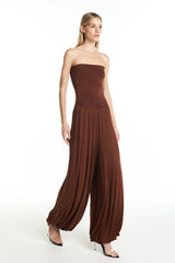 CALÇA ALADIM CÓS DOBRÁVEL MALHA MARROM