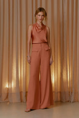 CALÇA ALFAIATARIA LAPELA BEGE TINA