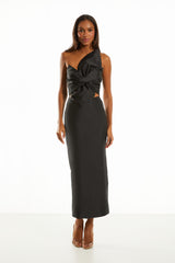 VESTIDO MIDI RAISSA PRETO