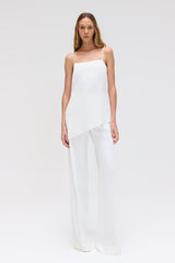 REGATA ASSIMÉTRICA CREPE PATOU OFF WHITE