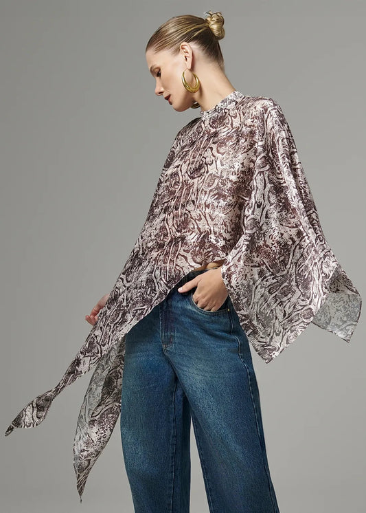 BLUSA ASSIMÉTRICA SNAKE