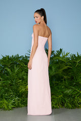 VESTIDO LONGO JESSIE DECOTE CORAÇÃO CEREJEIRA