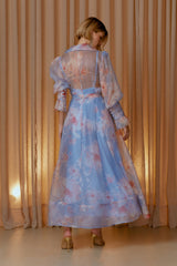 VESTIDO CHEMISE ESTAMPA FLORALIS