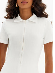 MACACÃO CURTO GOLA POLO BRANCO