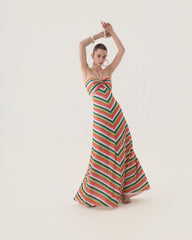 VESTIDO LONGO CINTURA VAZADA ZIGWARE