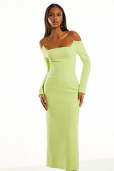 VESTIDO MIDI BRUNA LIME