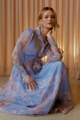 VESTIDO CHEMISE ESTAMPA FLORALIS