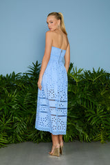 VESTIDO MIDI SERENA TOMARA QUE CAIA FROZEN