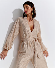 MACACÃO MANGA LONGA PAETE GOLD NATURAL