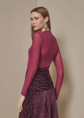 BLUSA MANGA LONGA TULE