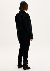 JAQUETA BIKER CURTA TOQUE AVELUDADO