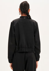 JAQUETA BOMBER COM BOTÕES PRETA