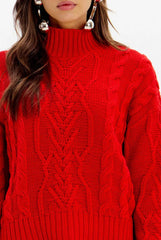 BLUSA TRICOT OVERSIZED VERMELHO