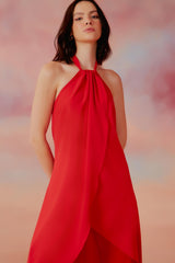 TUNICA CREPE SOFT RESORT PRETO / VERMELHO