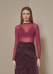 BLUSA MANGA LONGA TULE