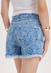 SHORT JEANS GRANDFATHER SUPER HIGH ESTAMPADO