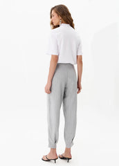 CALCA ALFAIATARIA BALLOON CINZA