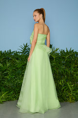 VESTIDO LONGO JOAN GODÊ BABADOS ACELGA