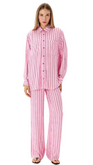 CAMISA OVERSIZED ESTAMPADA ROSA