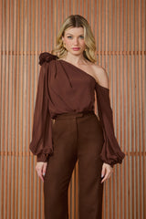 BODY CLAIRE UM OMBRO SÓ COFFEE