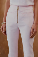 CALÇA ZIPER CASA INGLESA ROSA NEVOA