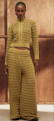 CALÇA TRICÔ RETA