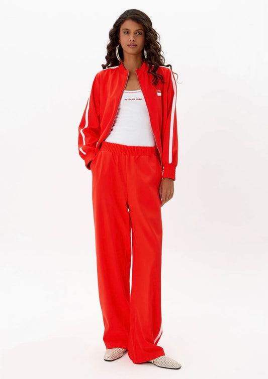 CALÇA WIDE LEG CINTURA MÉDIA LARANJA