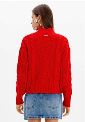 BLUSA TRICOT OVERSIZED VERMELHO