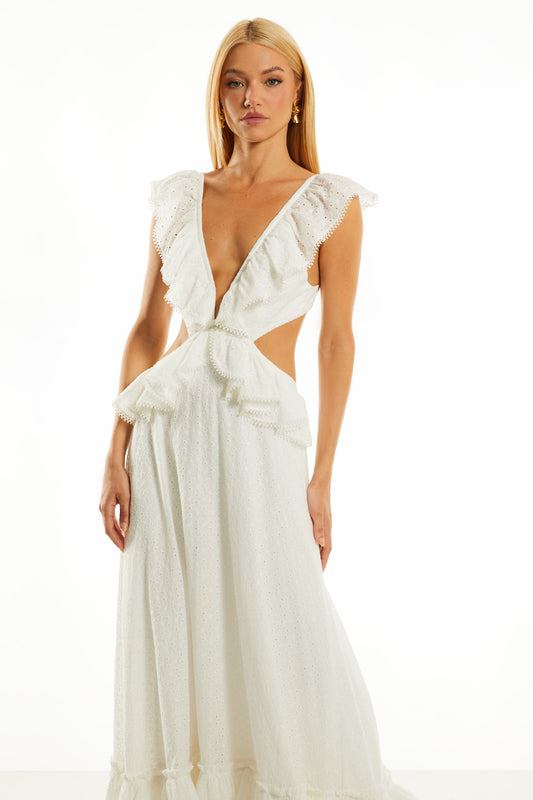 VESTIDO LONGO LÍVIA OFF WHITE