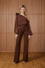 BODY CLAIRE UM OMBRO SÓ COFFEE