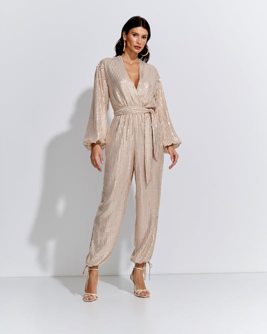 MACACÃO MANGA LONGA PAETE GOLD NATURAL