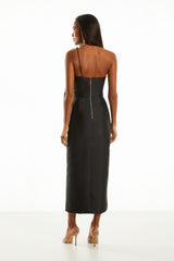 VESTIDO MIDI RAISSA PRETO