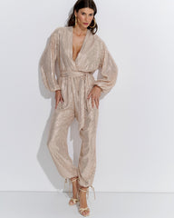 MACACÃO MANGA LONGA PAETE GOLD NATURAL